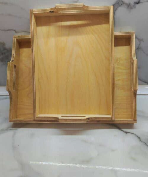 سینی جفتی تمام چوب