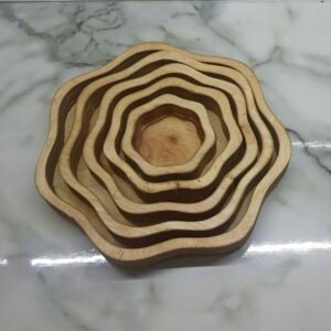 ظرف پذیرایی 5 تیکه طرح دار