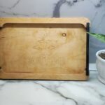 سینی دسته فلزی قهوه